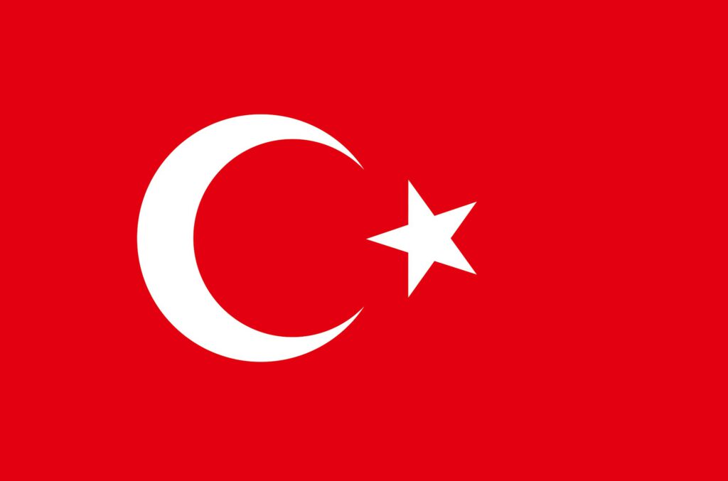 Turkey Flag background or texture